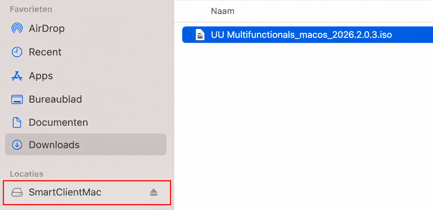 Het bestand SmartClientMac.